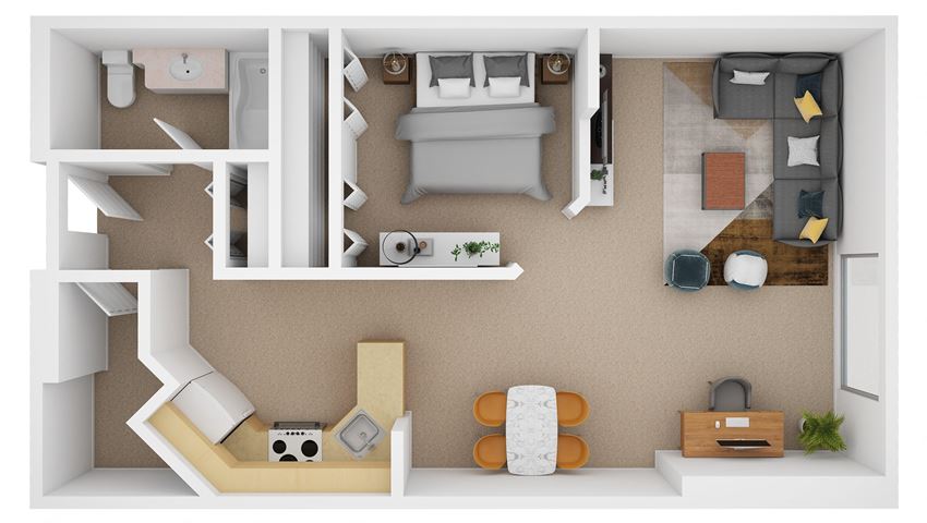 1 Bedroom (B)
